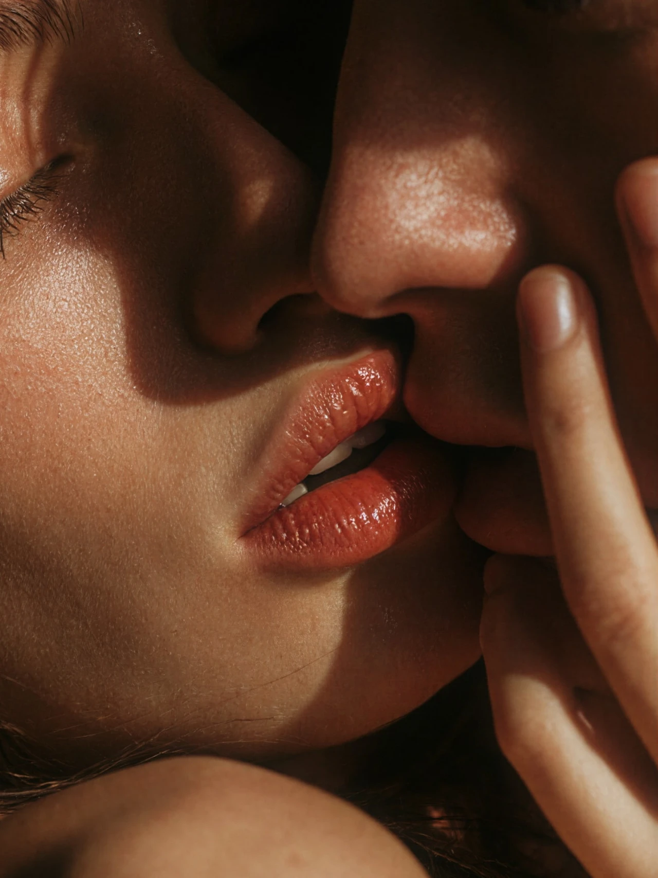 Couple sharing an intimate moment
