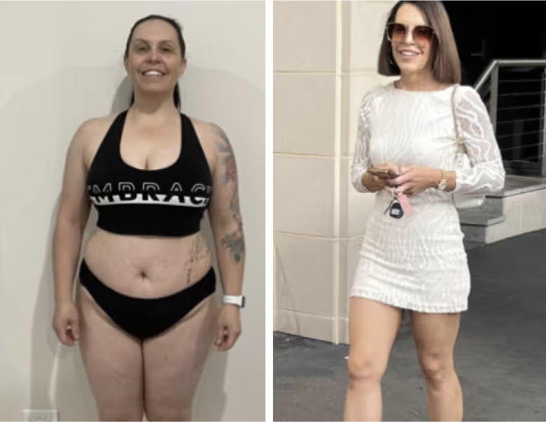 Ana, 42 — −18 kg en 9 meses